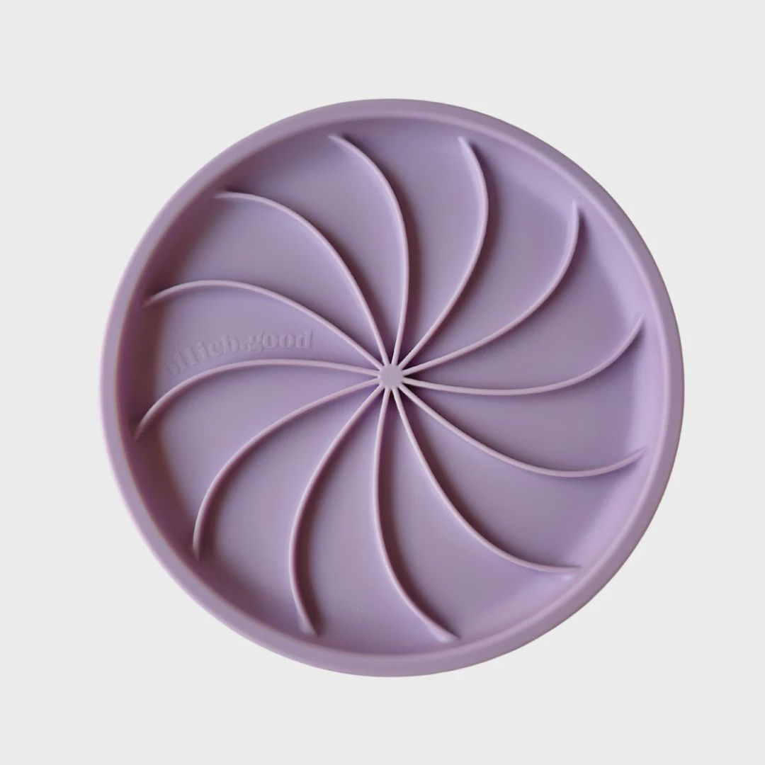 Ollie b good Wheelies Lick Mat &amp; Lid - Fig