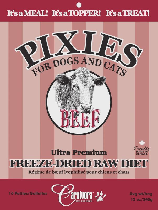 Pixies Freeze Dried Raw Diet Beef 12oz