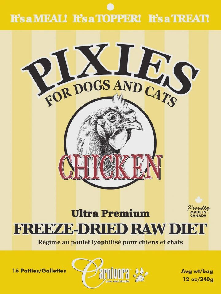 Pixies Freeze Dried Raw Diet Chicken 12oz