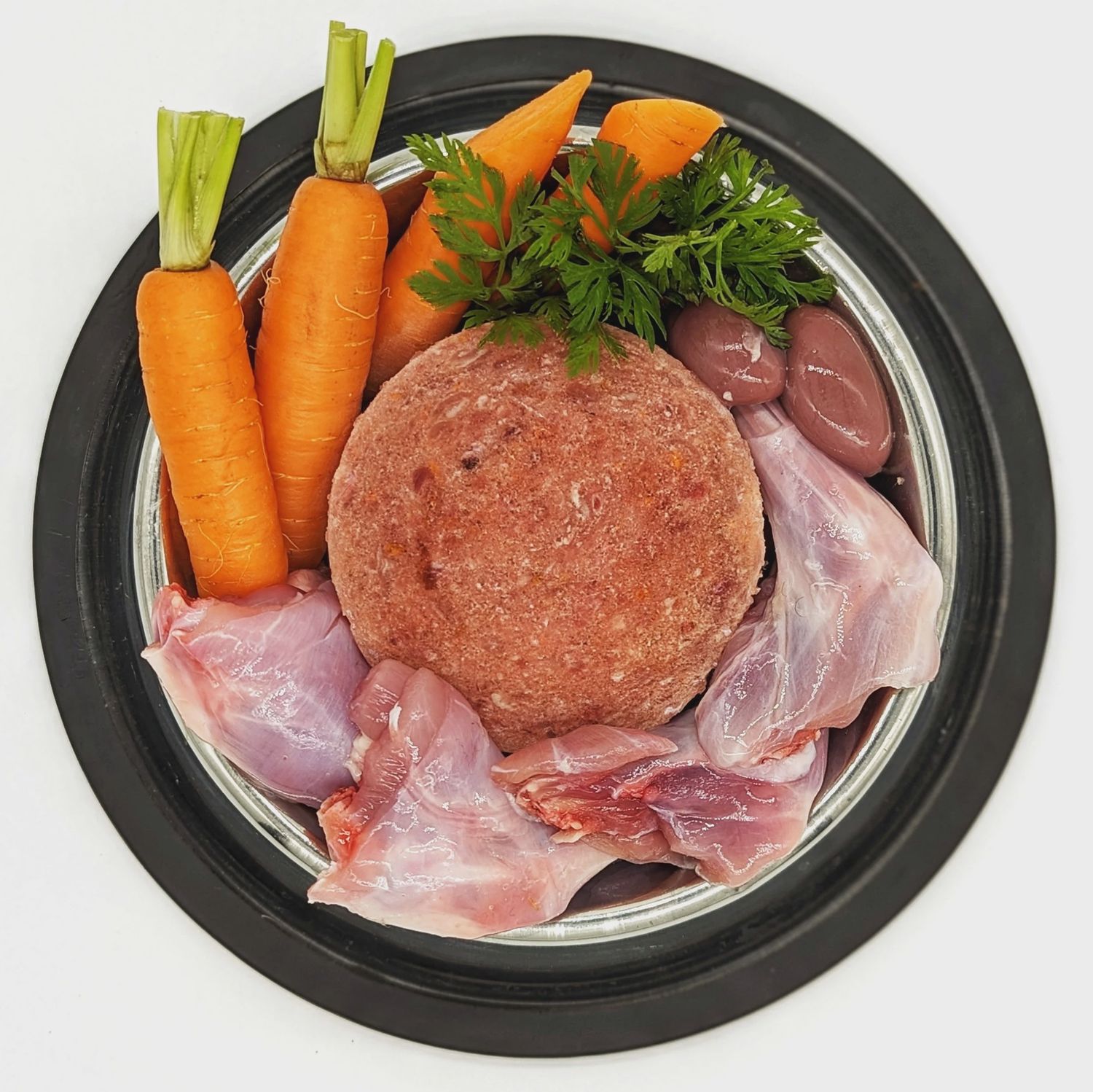 simply raw rabbit w/ liver carrots 10lb