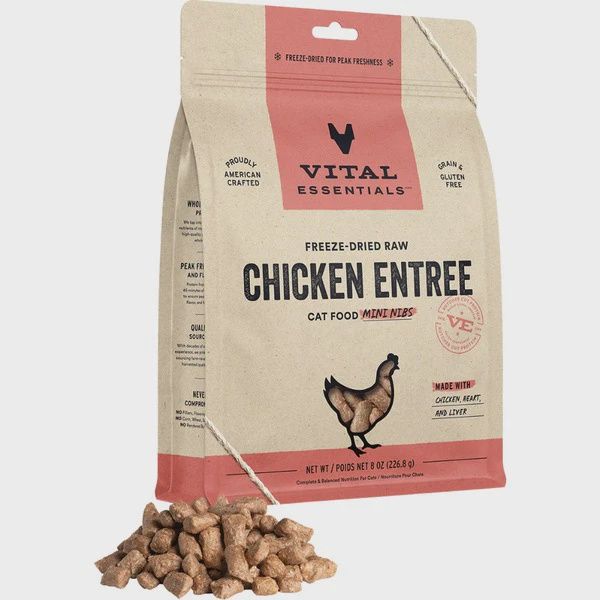 Vital Essential FD Raw Chicken Mini Nibs 8OZ | Cat