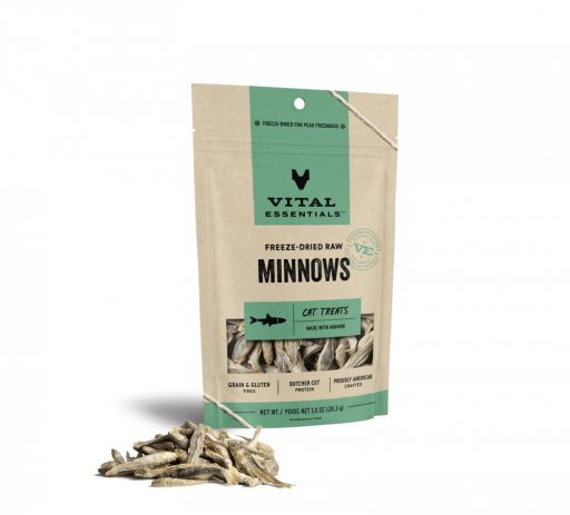 Vital Essentials Freeze Dried Raw Minnows Cat Treats - 1 Oz