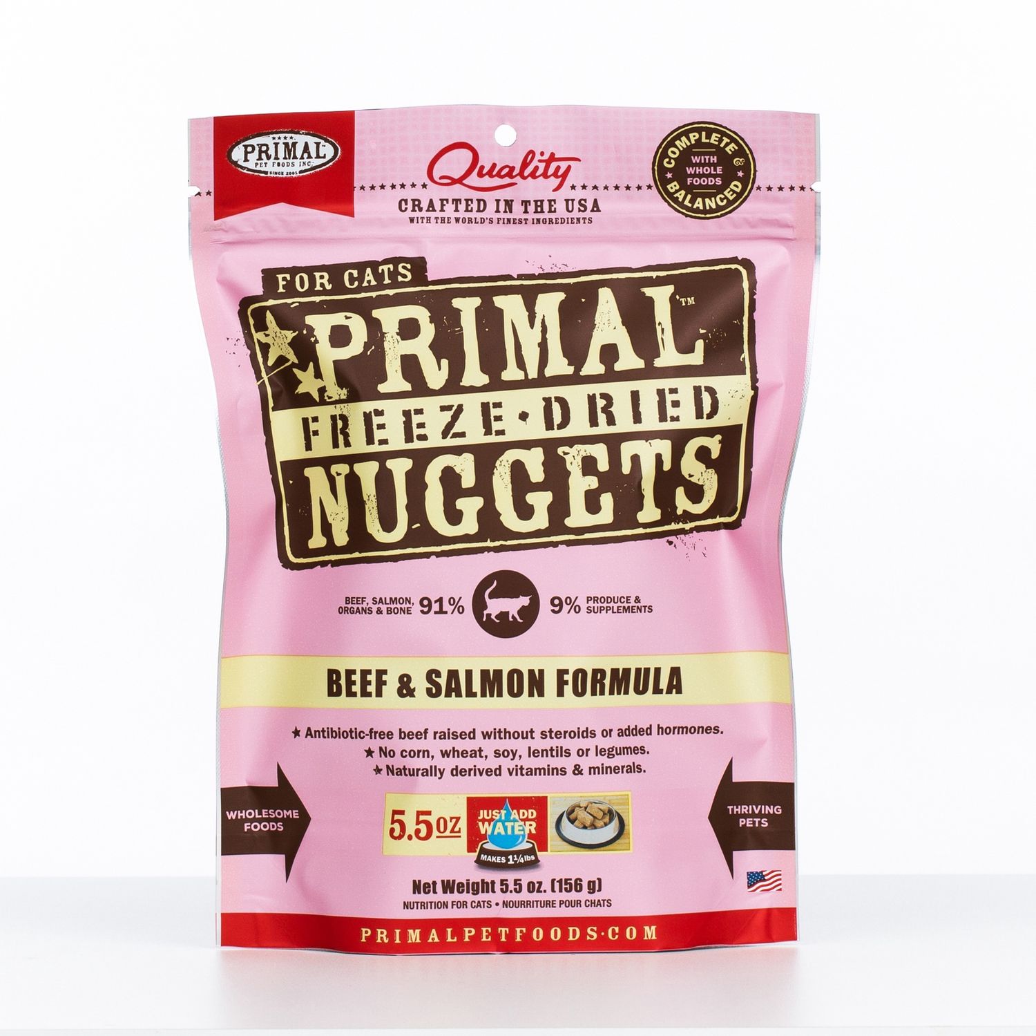 Primal Cat Freeze Dried Beef &amp; Salmon, Size: 5.5oz