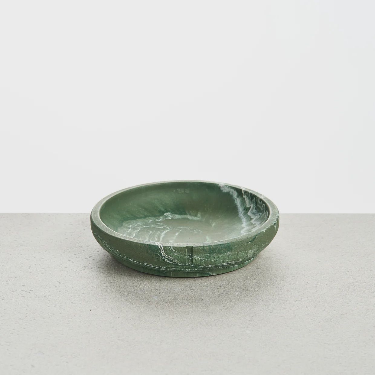 Pino Pet Whisker Friendly Bowl, Colour: Crocodile Green, Style: Marble