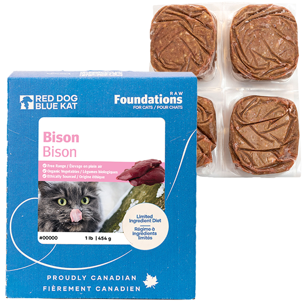 RDBK Foundations Bison Recipe for Cats 4 x 1/4 lb