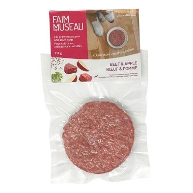 FAIM MUSEAU Single Patty Beef &amp; Apple 114g