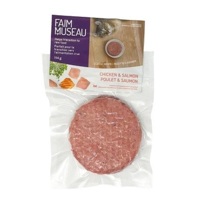 FAIM MUSEAU Single Patty Chicken &amp; Salmon 114g