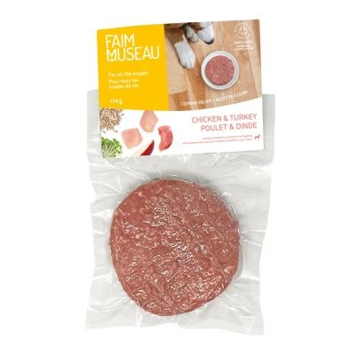 FAIM MUSEAU Single Patty Chicken &amp; Turkey 114g