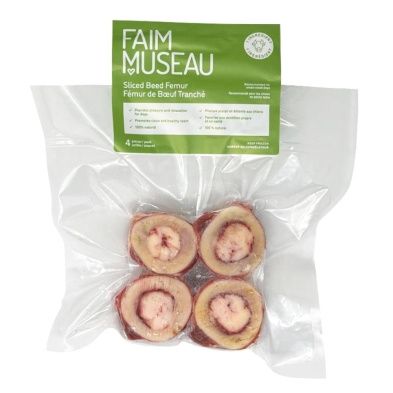 FAIM MUSEAU Sliced Beef Femur 1 inch 4ct
