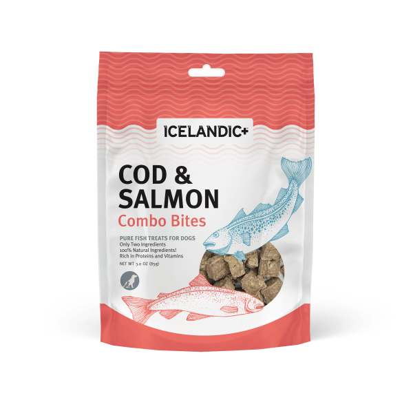 Icelandic+ Dog Combo Bites Cod &amp; Salmon 3 oz