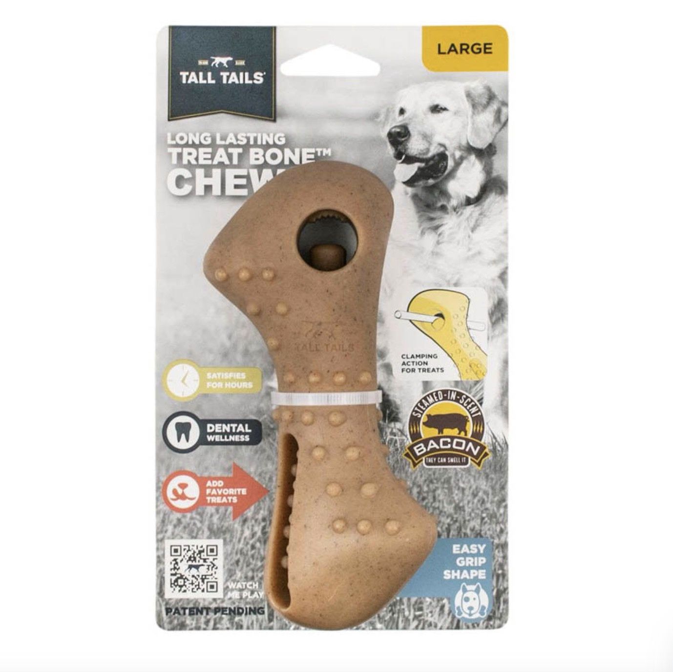 Tall Tails Long Lasting Treat Bone Chew (Bully Stick Holder)