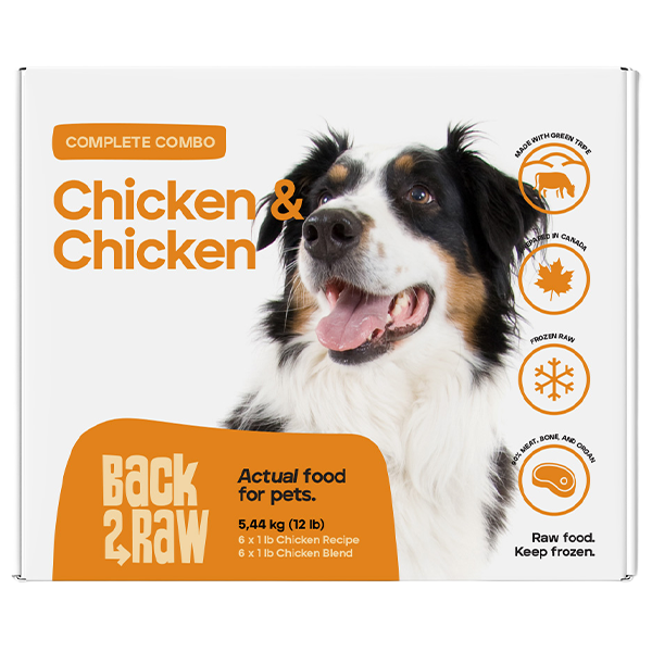 BACK2RAW Dog Complete Combo Chicken and Chicken Blend 12lb