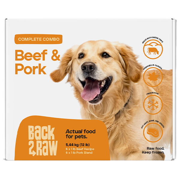 BACK2RAW Dog Complete Combo Beef and Pork Blend 12lb