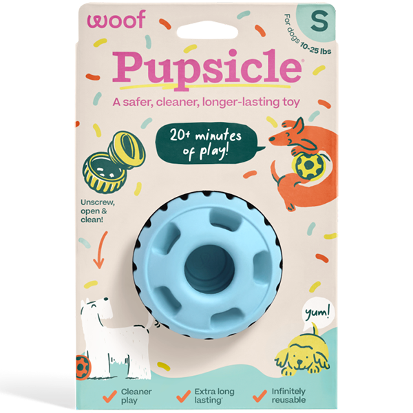 Woof Pet Dog Pupsicle Toy, Colour: Baby Blue, Size: S