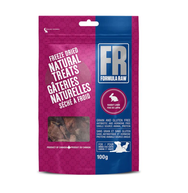 Formula Raw Freeze Dried Rabbit Liver Treats 100g
