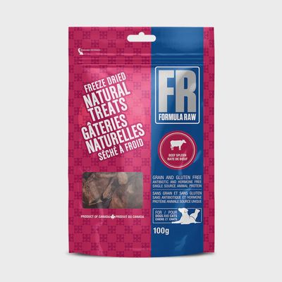 Formula Raw Freeze Dried Beef Spleen Treats 100g
