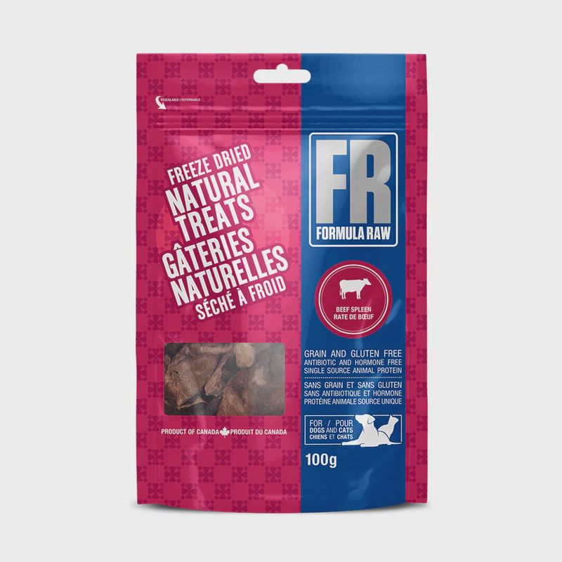 Formula Raw Freeze Dried Beef Spleen Treats 100g