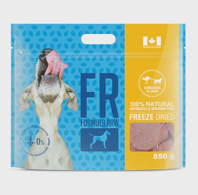 Formula Raw Freeze Dried Kangaroo &amp; Lamb for Dog 850g