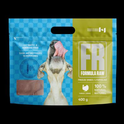 Formula Raw Freeze Dried Turkey for Dog 400g