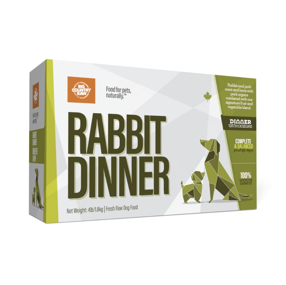 BCR Rabbit Dinner Carton - 4 lb