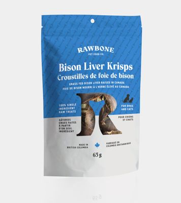 Rawbone Bison Liver Krisps