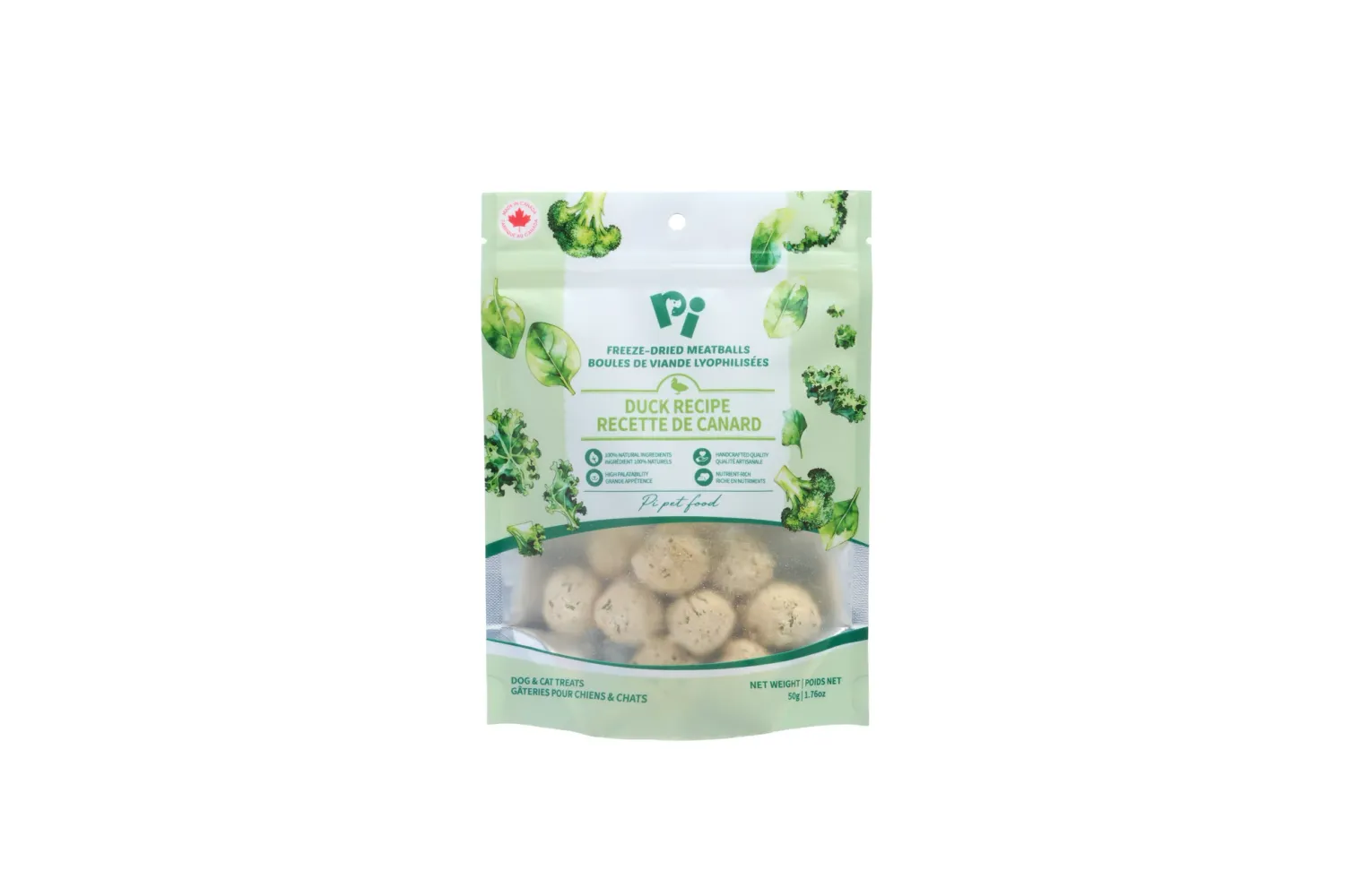 Pi Pet Freeze Dried Meatballs Duck Recipe