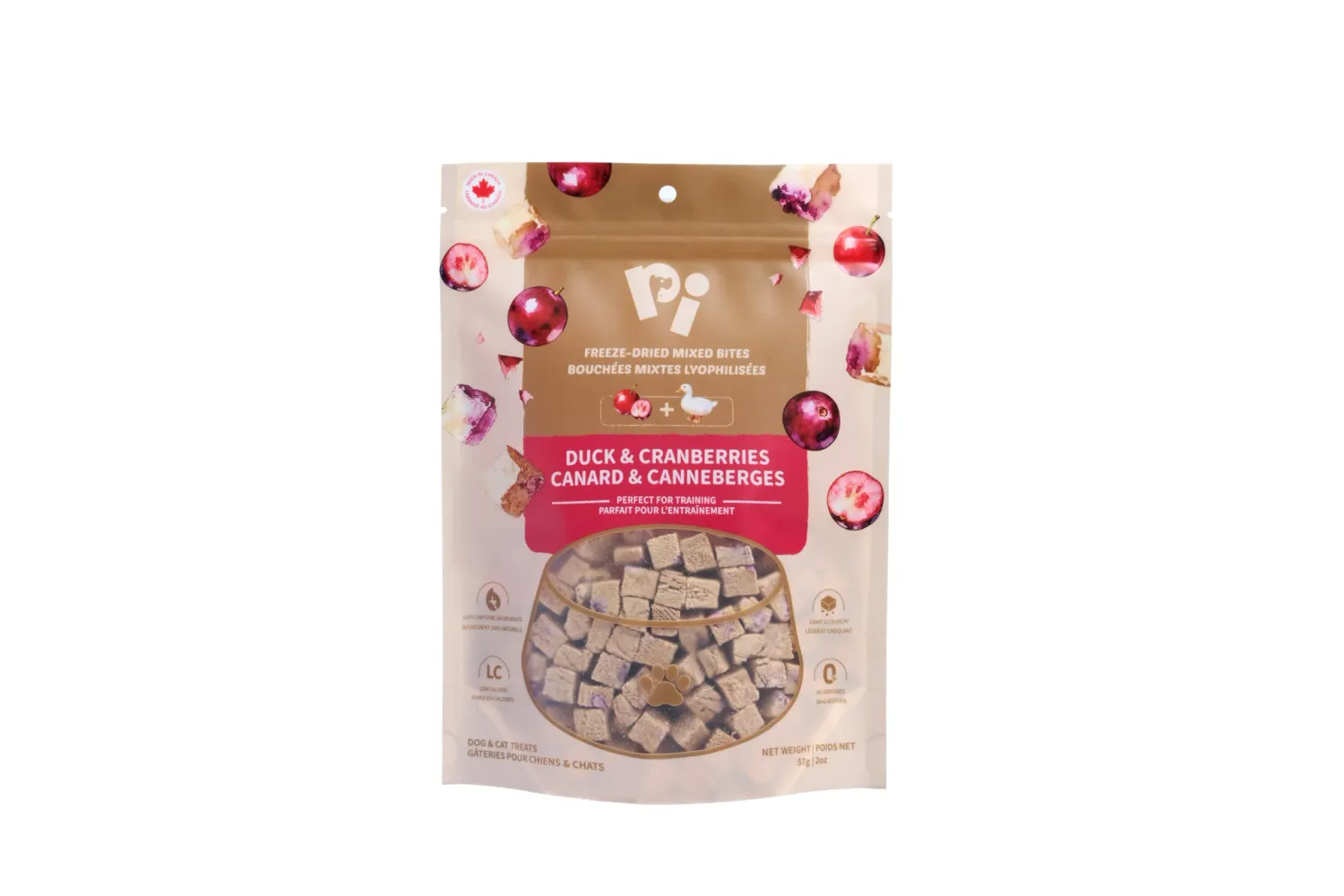 Pi Pet Freeze Dried Mixed Bites Duck &amp; Cranberry