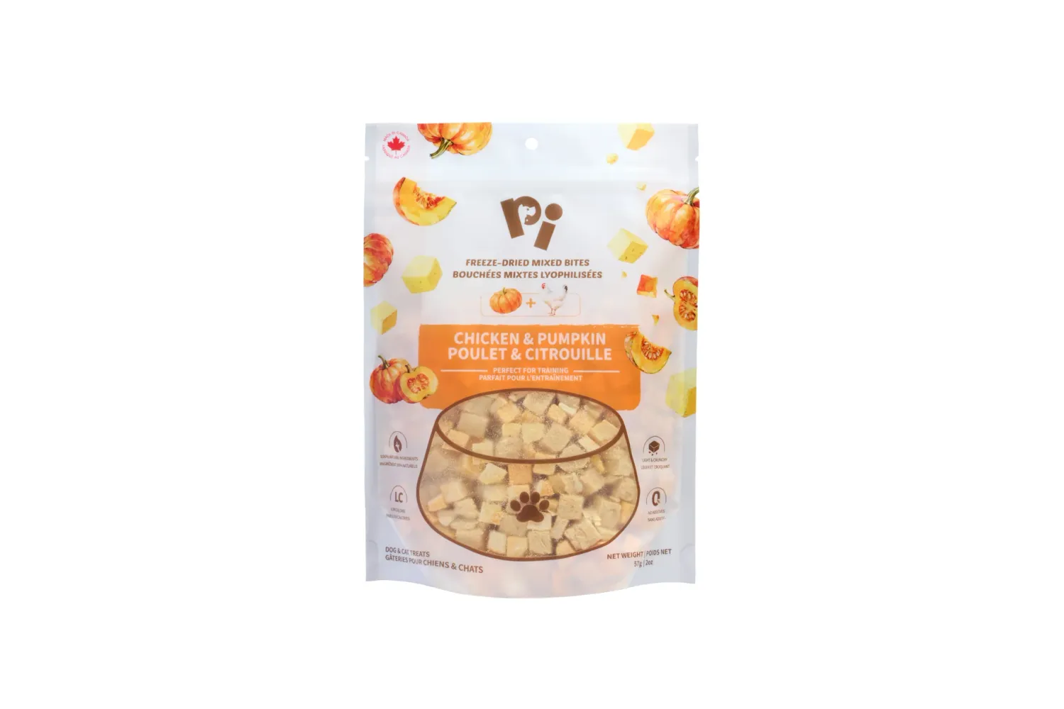 Pi Pet Freeze Dried Mixed Bites Chicken &amp; Pumpkin