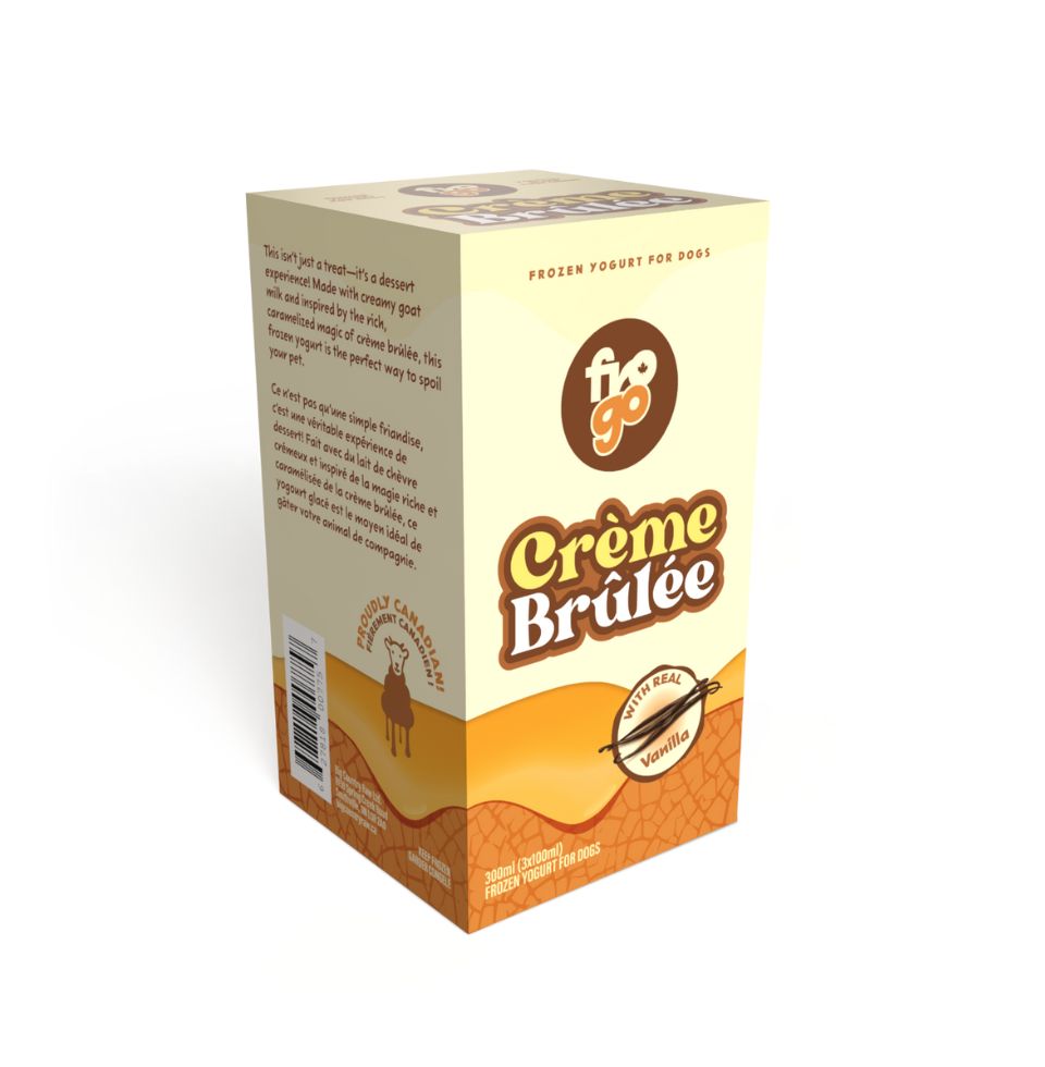 BCR-Frozen Goat-Creme Brulee 300ml