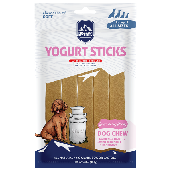 Himalayan Dog Chew Yogurt Sticks Strawberry Honey 4.8oz