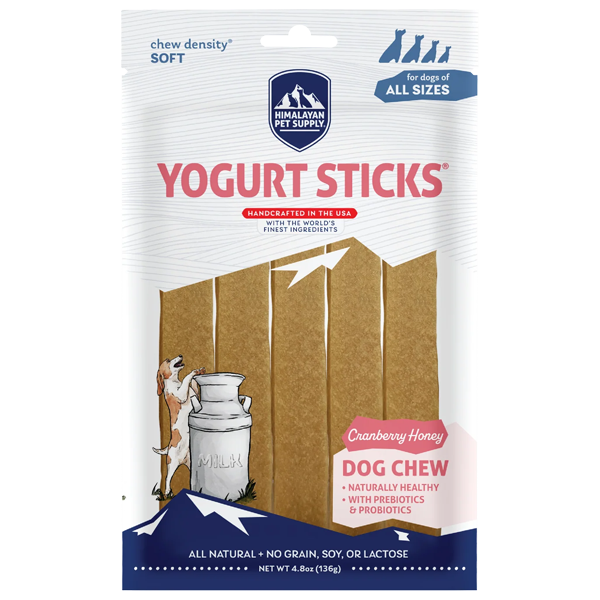 Himalayan Dog Chew Yogurt Sticks Cranberry Honey 4.8oz