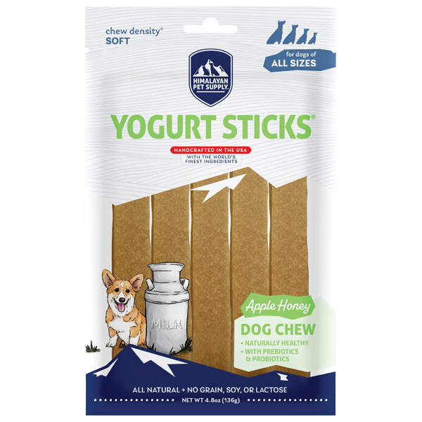 Himalayan Dog Chew Yogurt Sticks Apple Honey 4.8oz