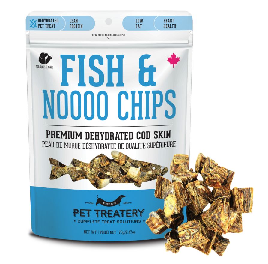 GRANVILLE ISLAND Fish &amp; Nooo Chips Cod Skin 70GM