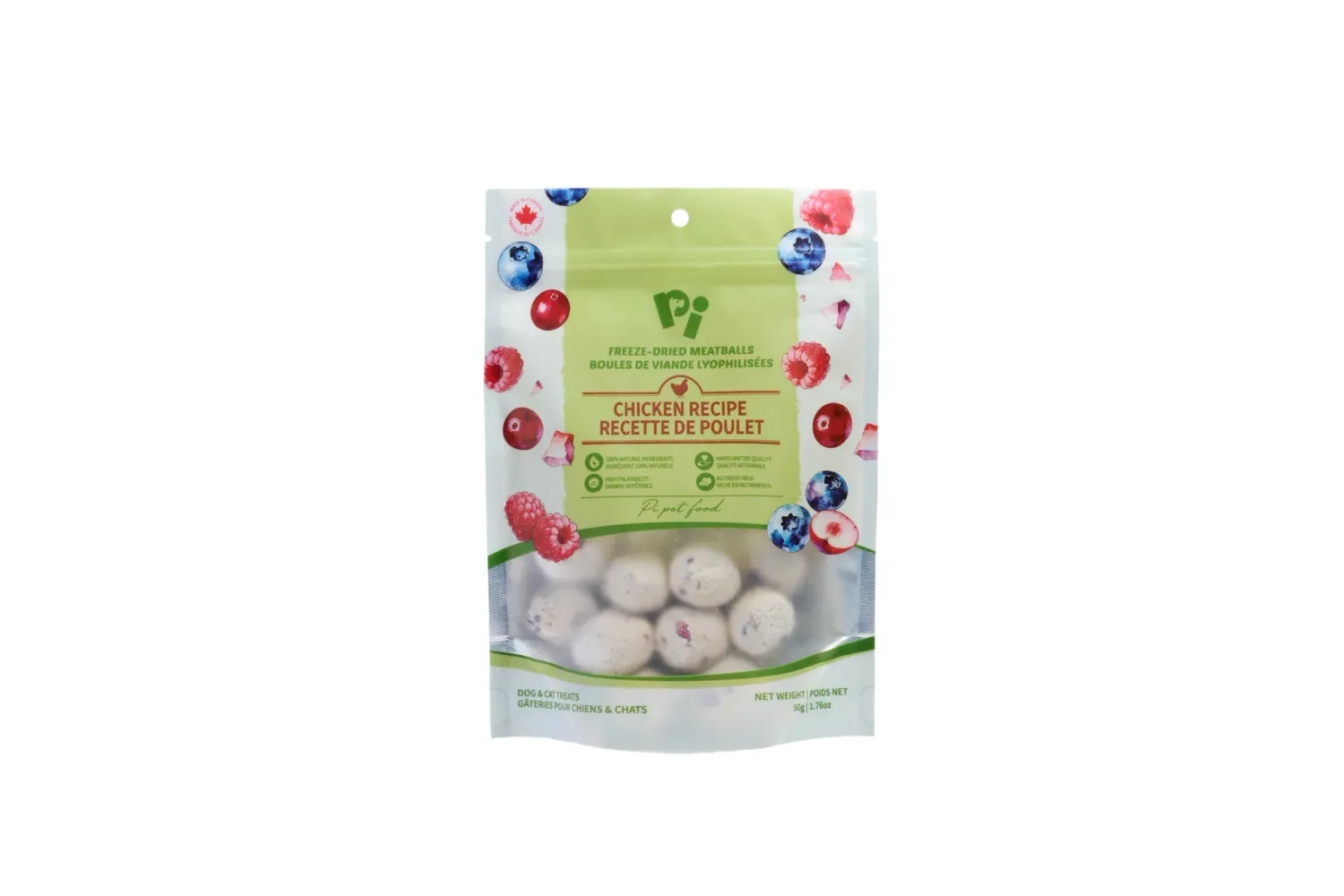 Pi Pet Freeze Dried Meatballs Chicken Recipe