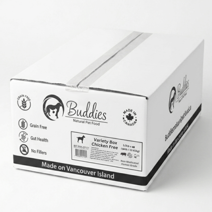 Buddies Butcher Block Variety Box - Chicken Free - 24lb(1/2lb)