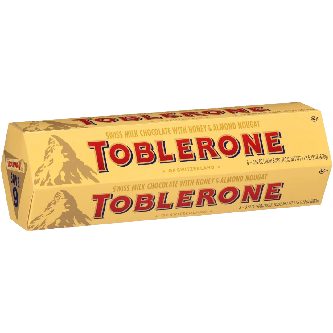 TOBLERONE Milk Chocolate &amp; Honey Almond 6ct