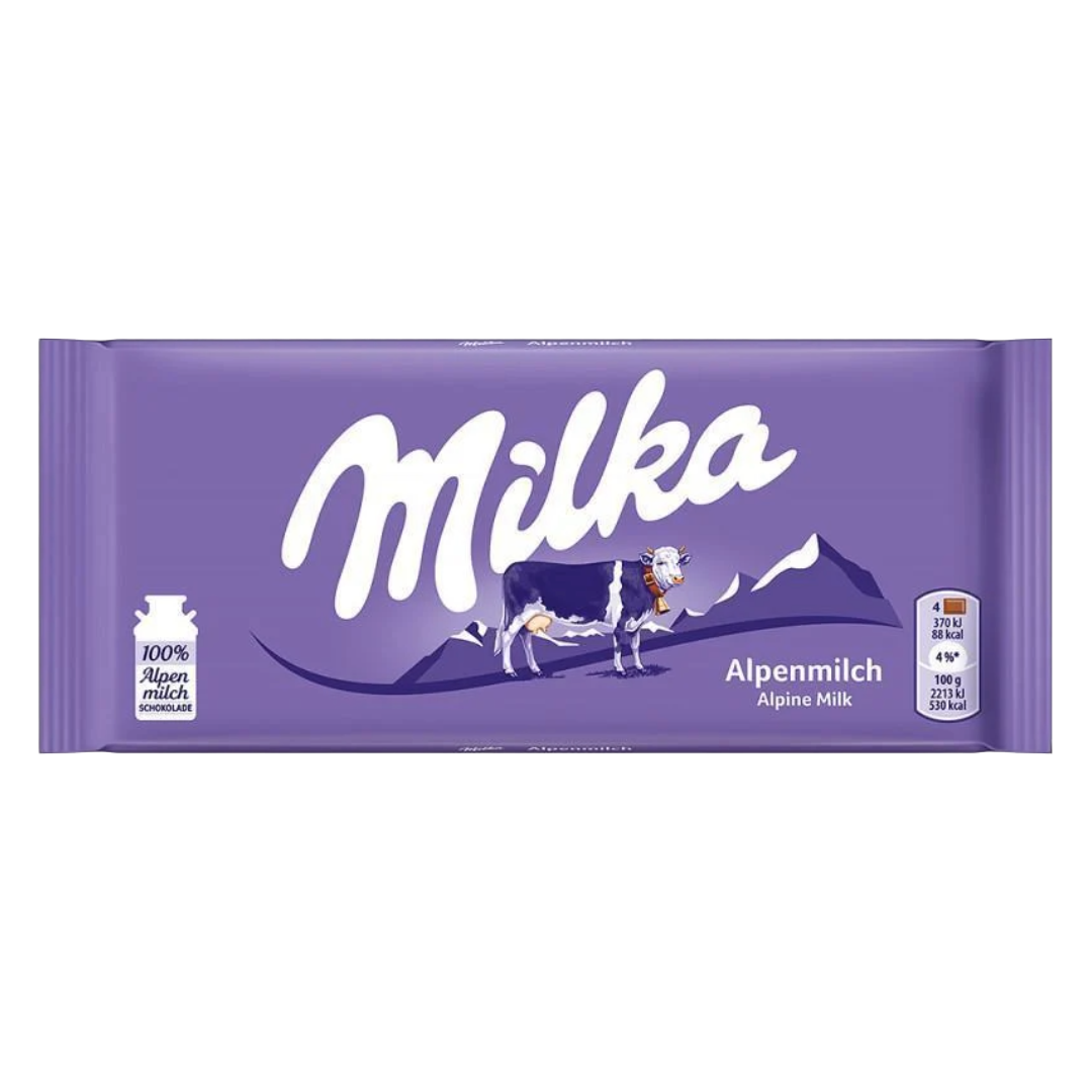MILKA Chocolate Alpine Milk 3.5oz