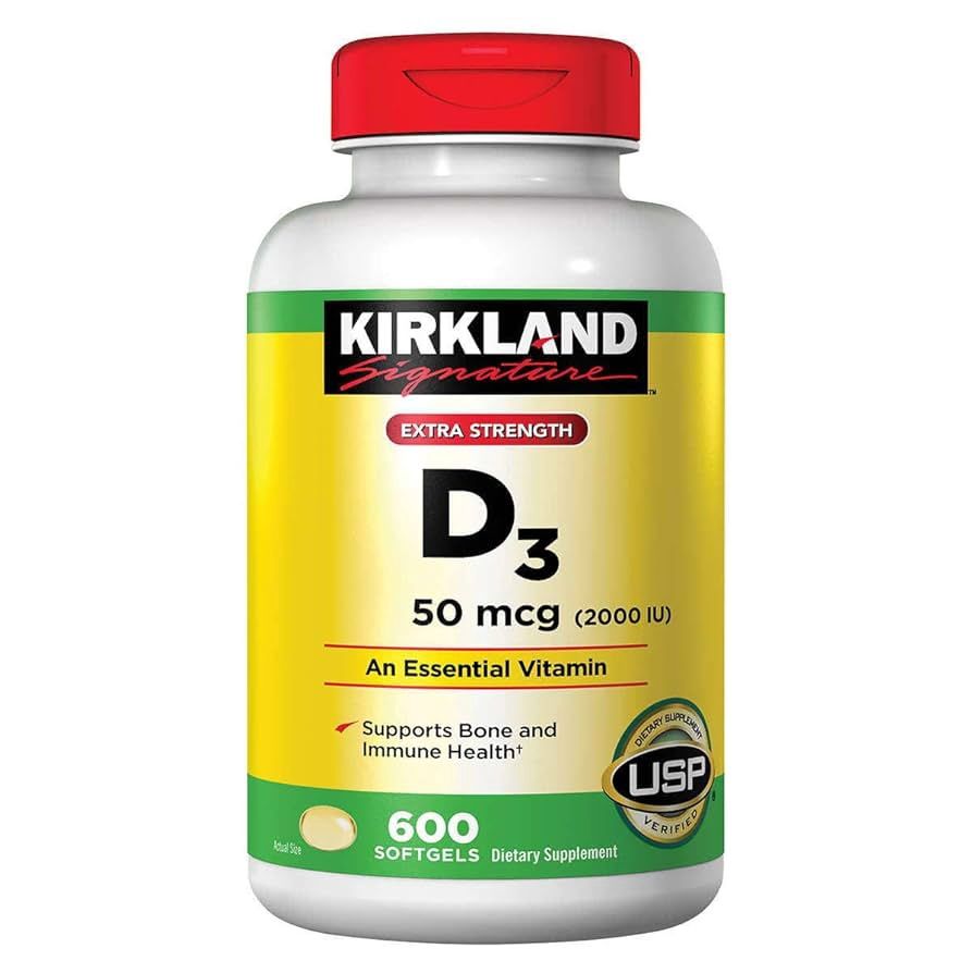 KIRKLAND Vitamin D3 600 softgels