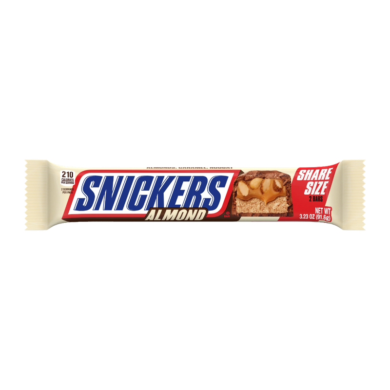 Snickers 2 Bars Almond 3.23oz
