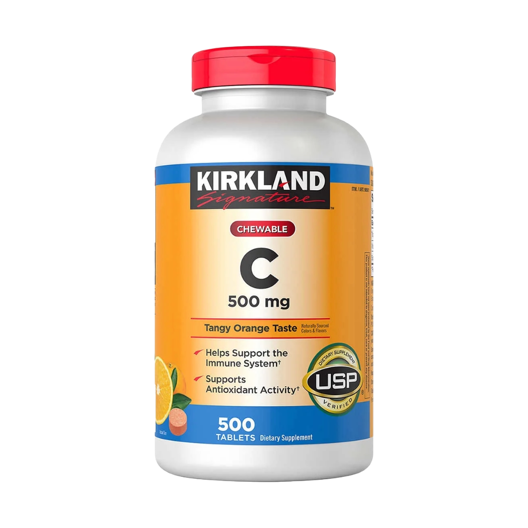 Kirkland Signature Chewable Vitamin C 500 mg, 500 Tablets