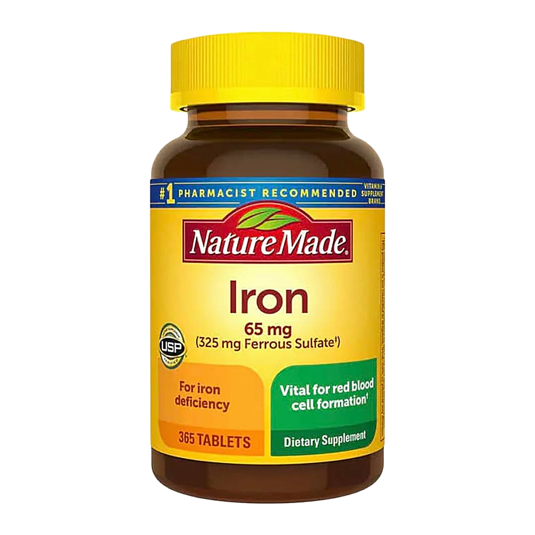 Nature Made Iron 65mg 365 tablets