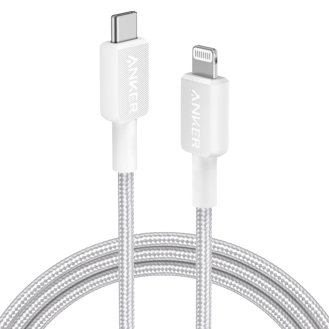 Anker 322 USB-C to Lightning Connector Cable - 6ft Braided, Size: 3m