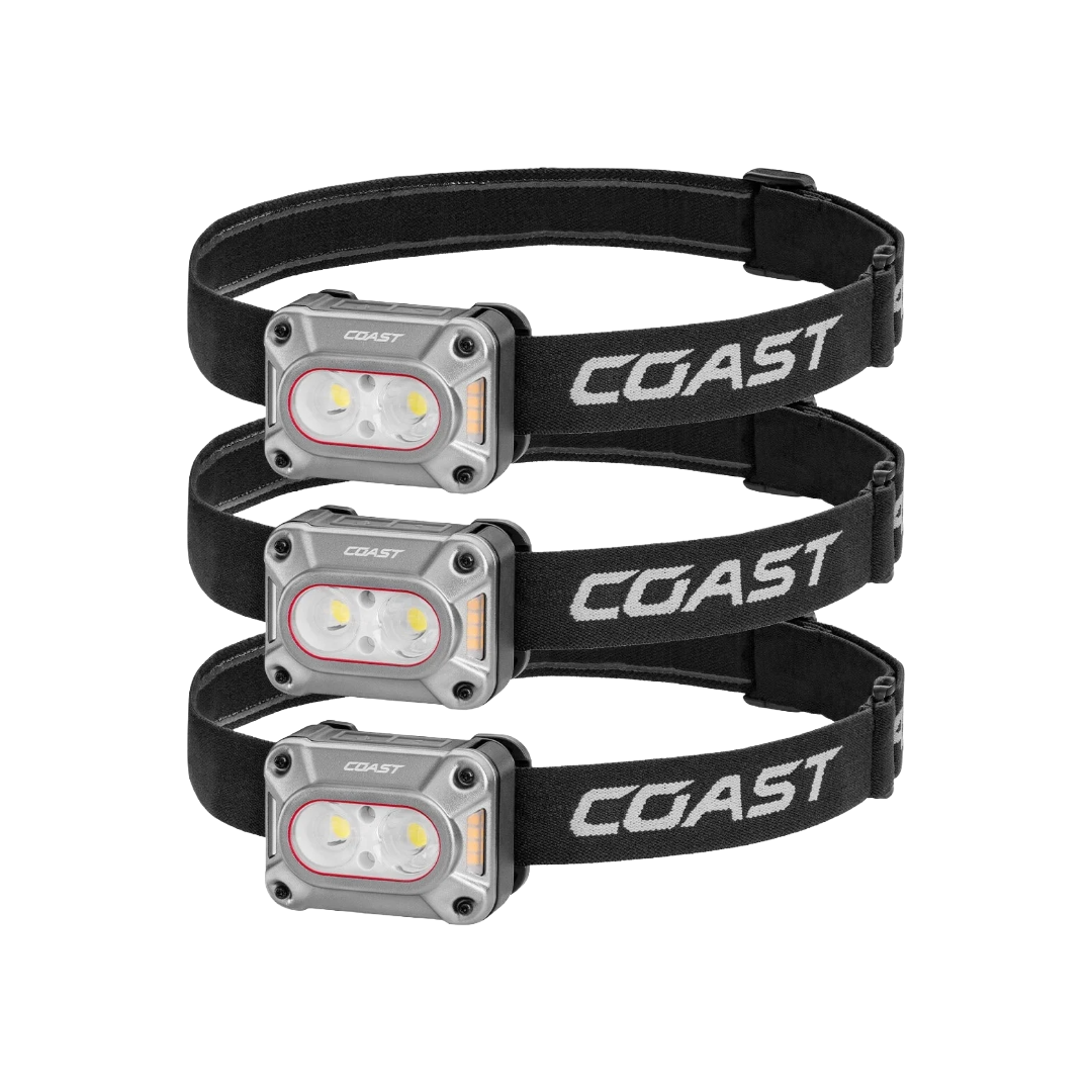 COAST Rechargeable Dual Power 3pack 1000 Lumens