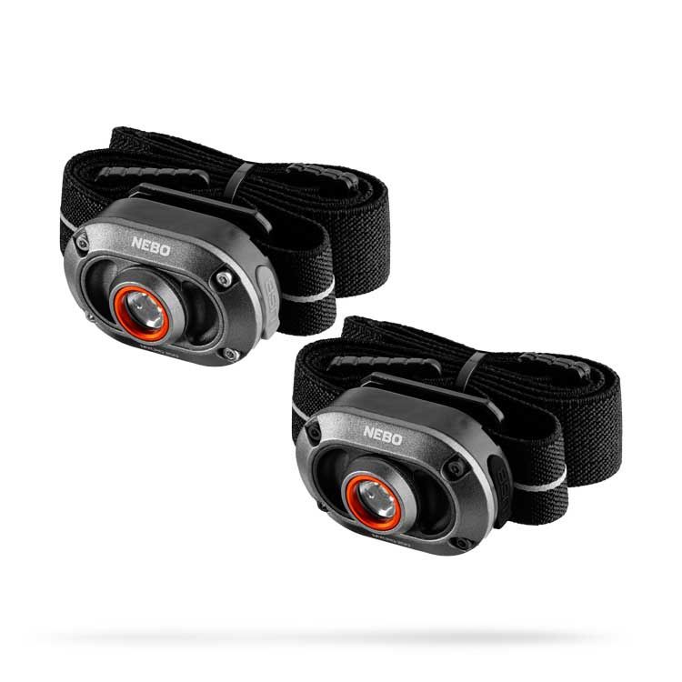 NEBO Mycro 250 Headlamp &amp; Cap Light 2 Pack
