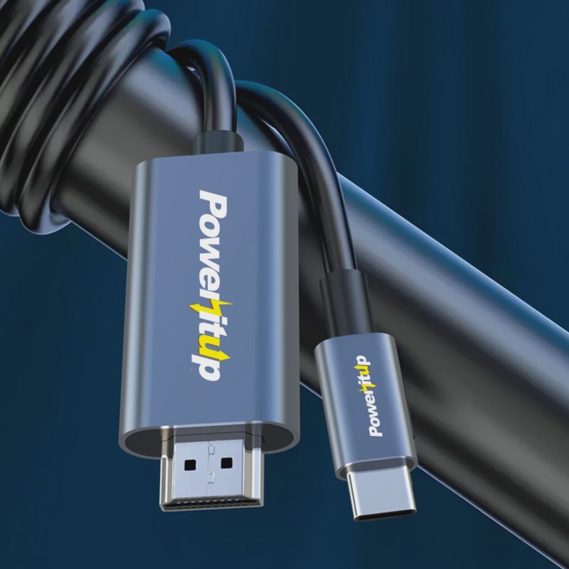 Power It Up USB-C HDMI Cable 6ft