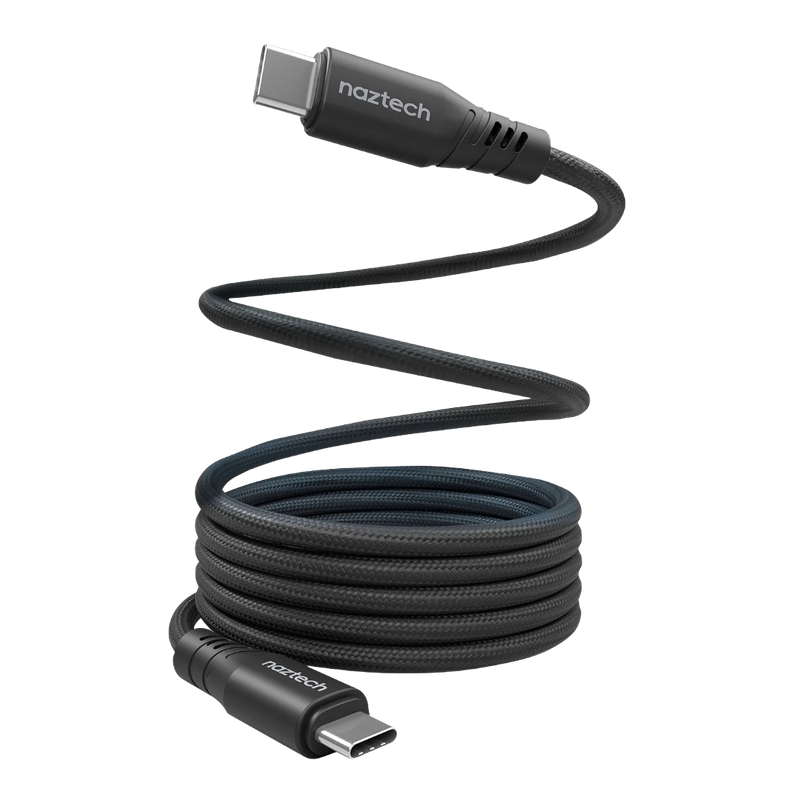 NAZTECH USB-C to USB-C 6ft Magnetic Braided Cable