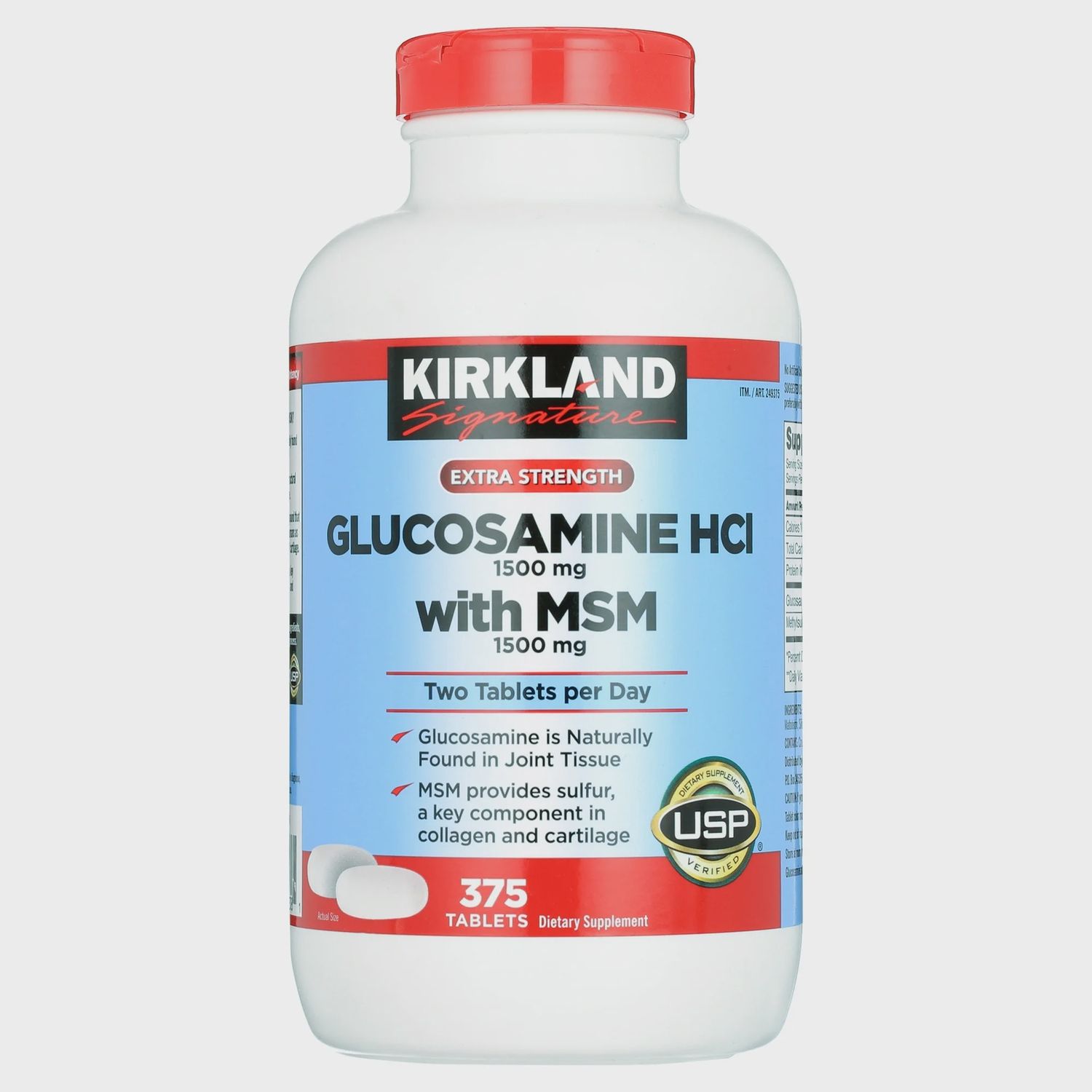 Kirkland Glucosamine HCL with MSM 375 Tablets