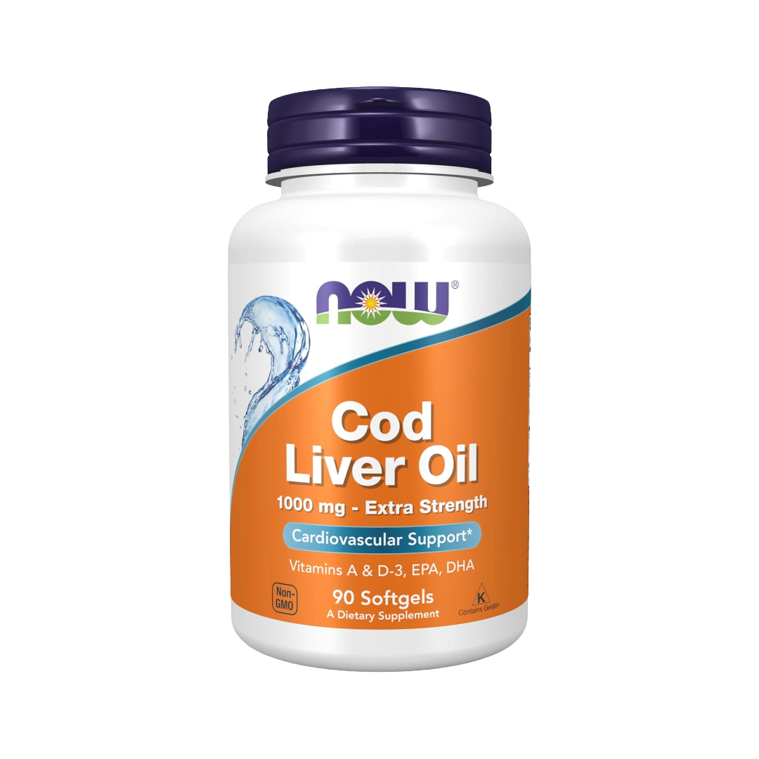 NOW Cod Liver Oil 1000mg 90 softgels
