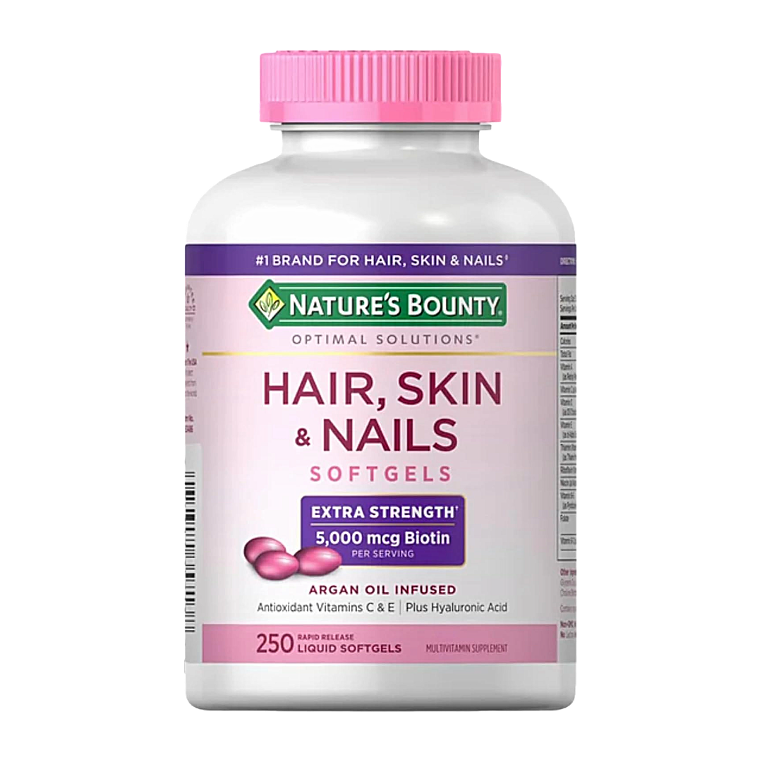 Nature's Bounty Hair, Skin &amp; Nails Biotin 5000mcg 250 softgels