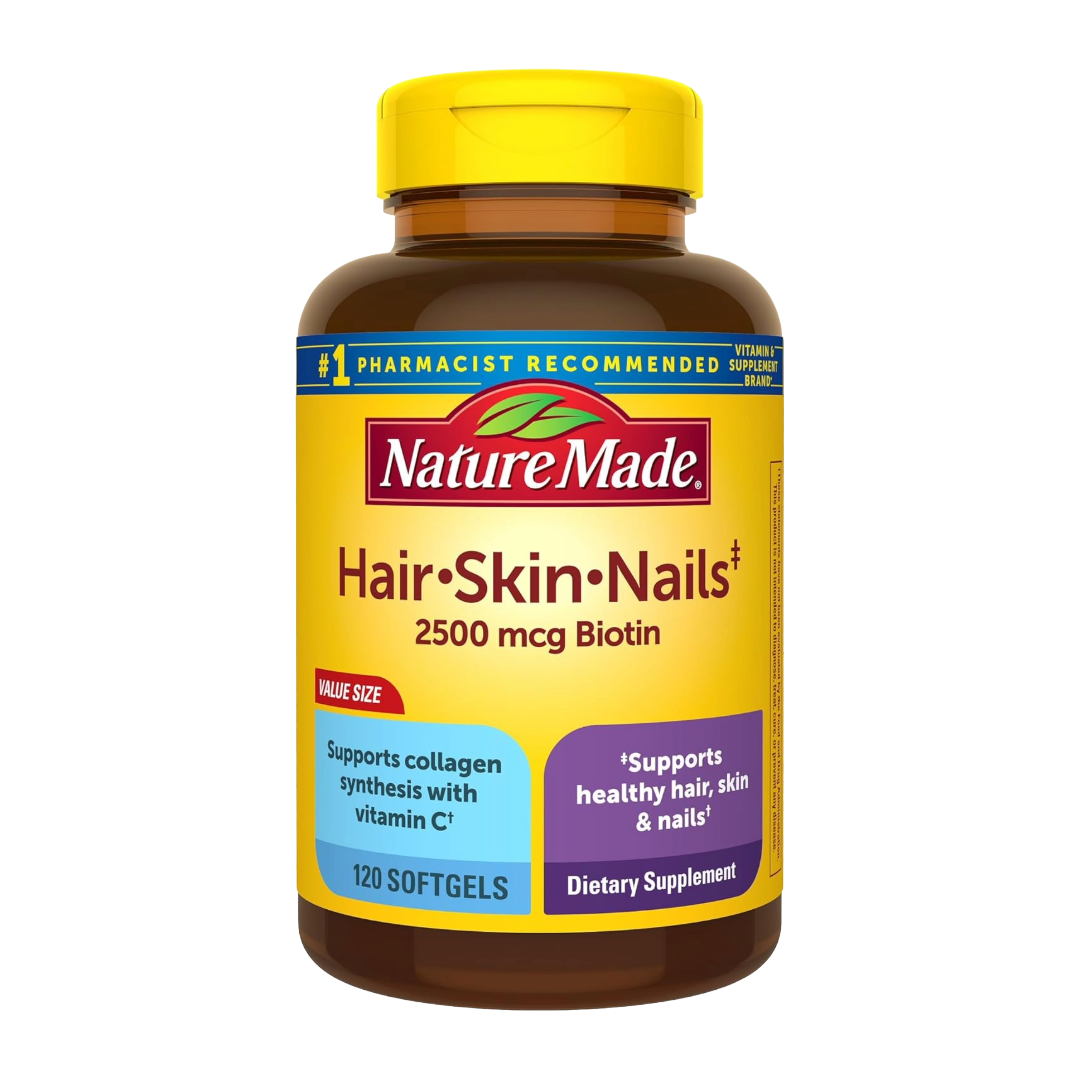 Nature Made Hair/Skin/Nails 2500mcg Biotin 120 softgels